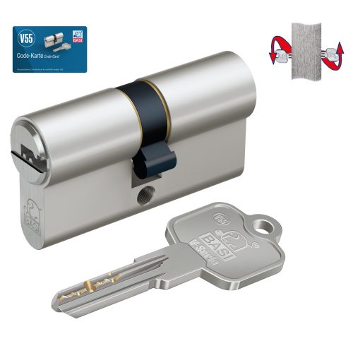Basi V55 30/35 EF vészfunkciós zárbetét fúrt kulccsal