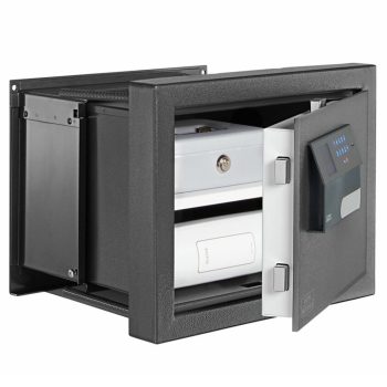   Burg Wachter - változtatható mélységű faliszéf ujjlenyomatolvasós zárral