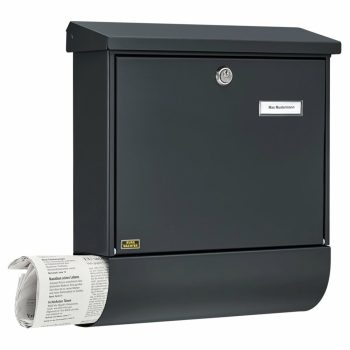   Burg Wachter - klasszikus kerítésen kívüli postaláda újságtartóval