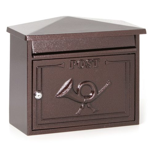 kerítésen kívüli öntött alumínium postaláda