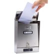 Silmec - kerítésen kívüli inox postaláda