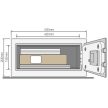 Yale - laptop széf elektronikus zárral és LCD kijelzővel